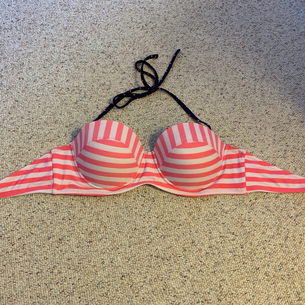 Pink Strapless Bra Bikini Top